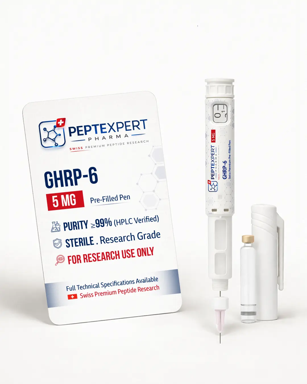 GHRP-6 5MG | Endocrine Activation & Swiss Precision