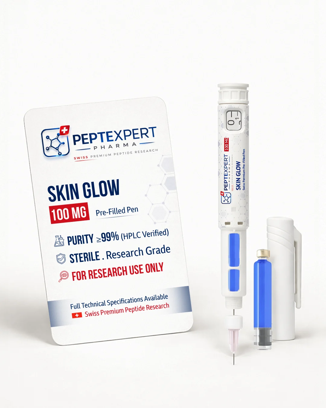 SKIN GLOW GHK-Cu 100MG | Advanced Aesthetic Regeneration & Swiss Precision