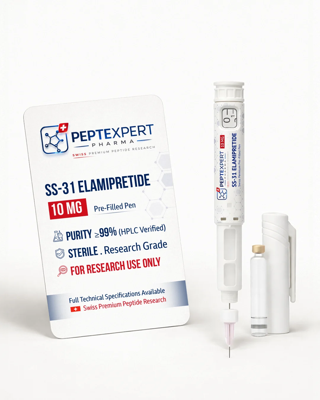 SS-31 ELAMIPRETIDE 10MG | Mitochondrial Mastery & Swiss Precision